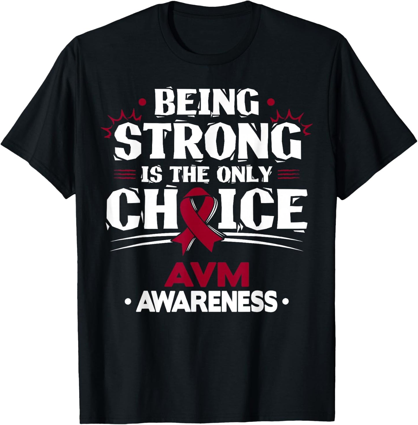 AVM Awareness - Arteriovenous Malformation T-Shirt - T-Shirt | Black