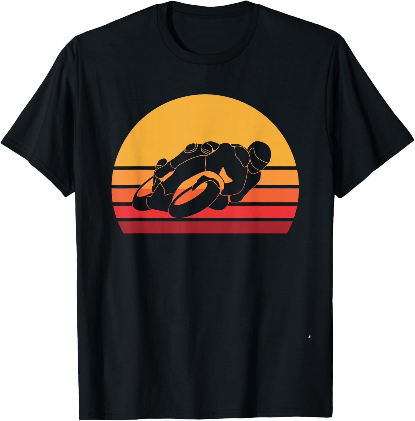 Retro Motorcycle Racing Vintage Road Racing T-Shirt - T-Shirt | Black