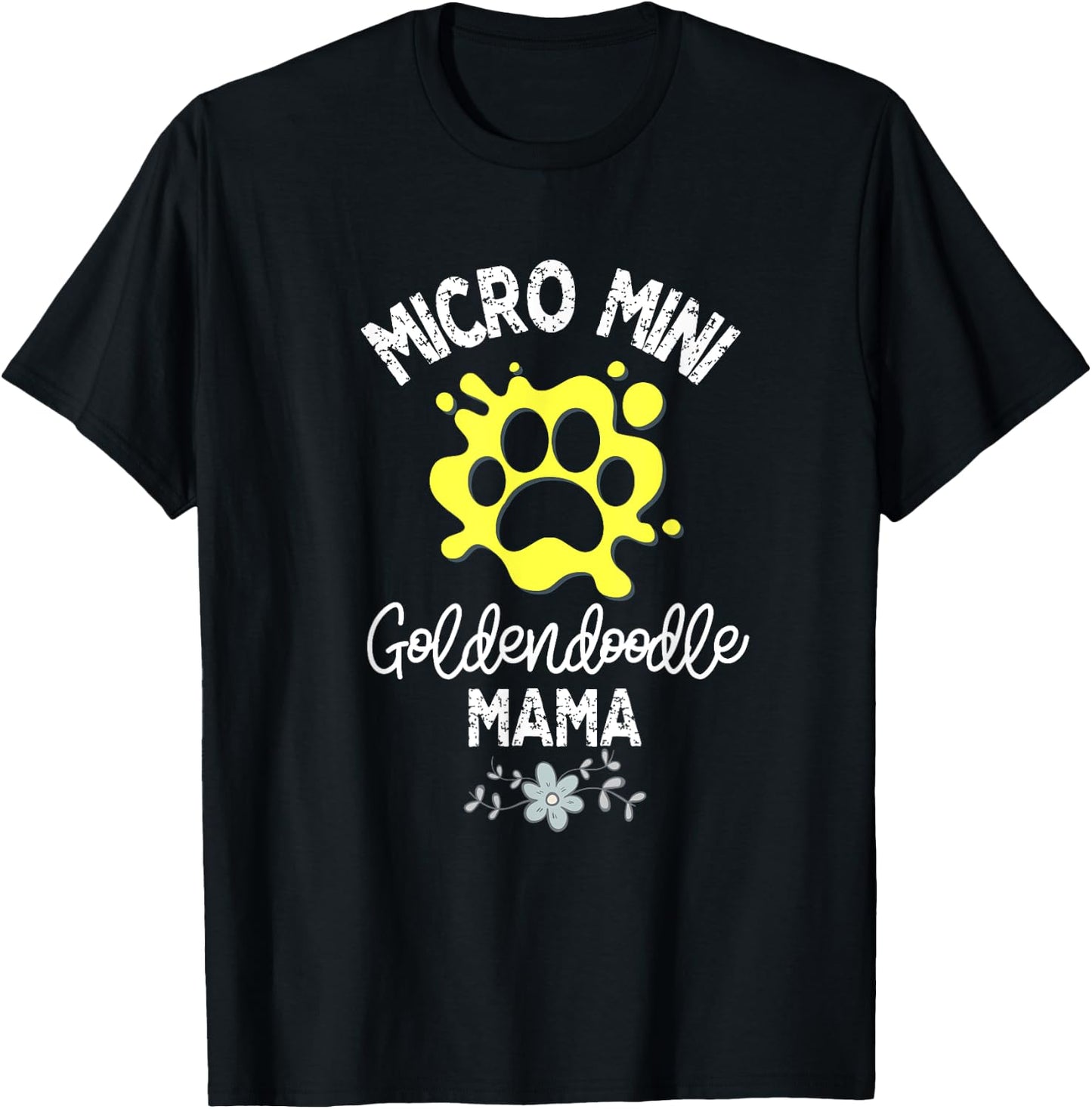 Micro Mini Goldendoodle Dog Gift T-Shirt - T-Shirt | Black