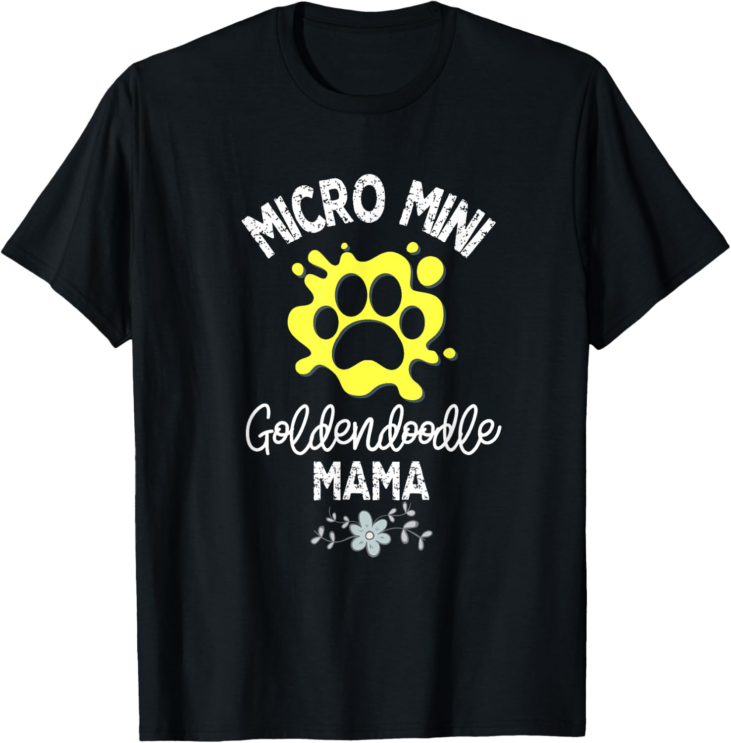 Micro Mini Goldendoodle Dog Gift T-Shirt - T-Shirt | Black