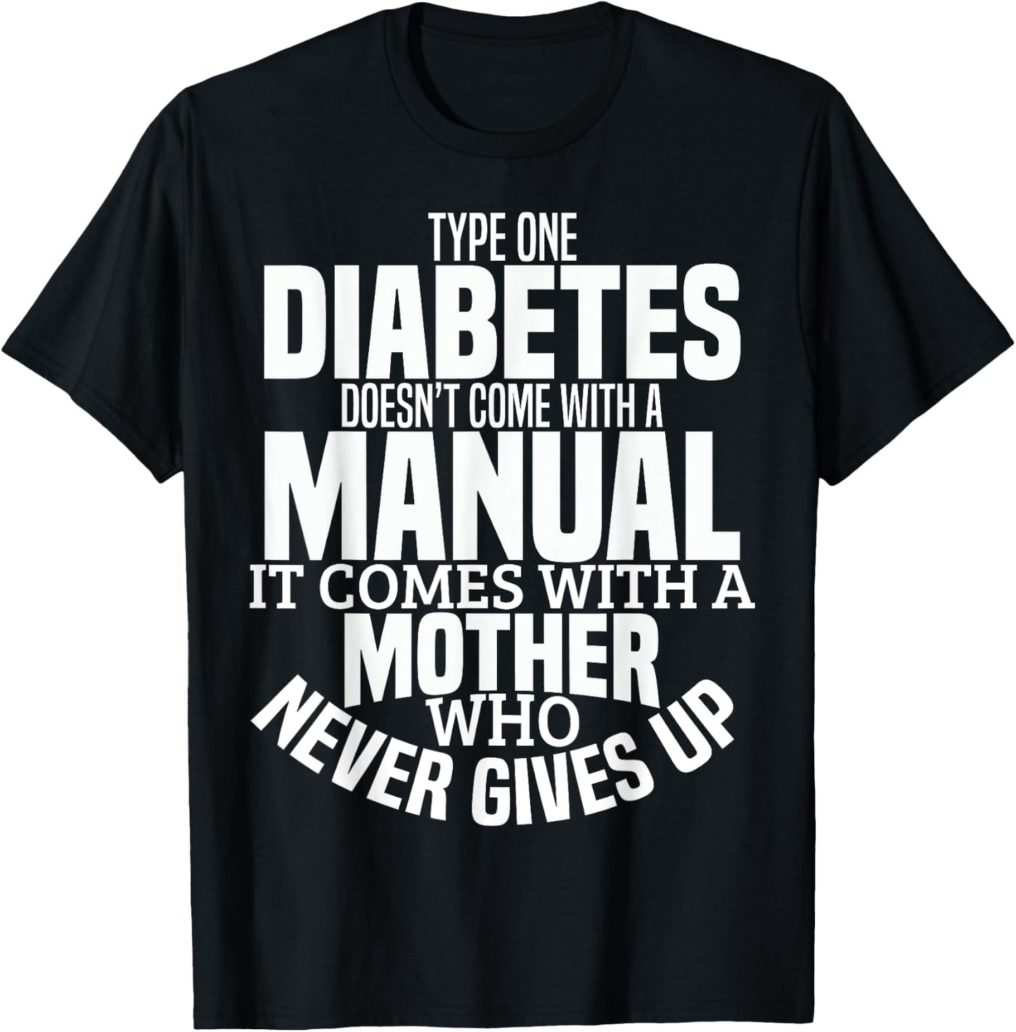 Diabetes Mom Funny Type 1 T1D Diabetic Awareness Women T-Shirt - T-Shirt | Black