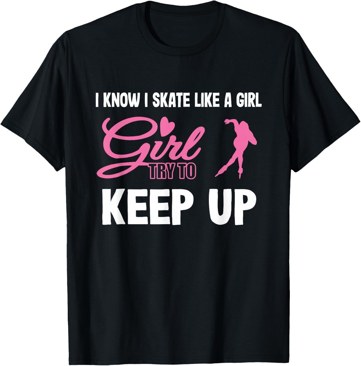 Women's Roller Blading Gift T-Shirt - T-Shirt | Black