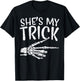 Shes My Trick Matching Couple Halloween Costume Boyfriend T-Shirt - T-Shirt | Black