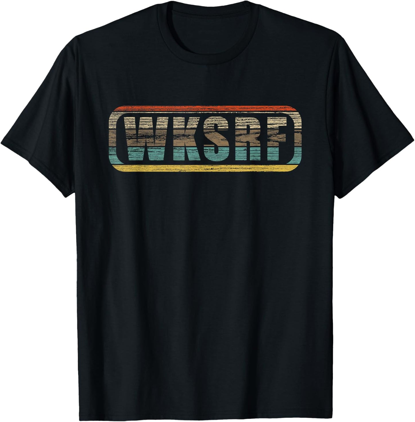 WKSRF Wakesurf Wake Surf Surfing T Shirt T-Shirt - T-Shirt | Black