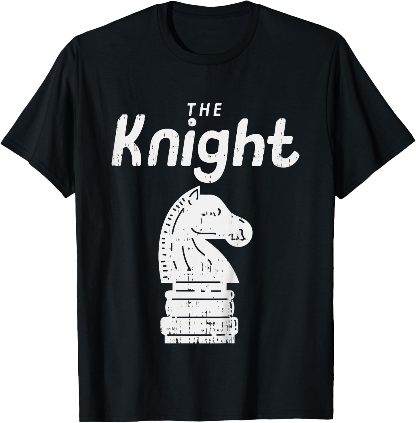 Kids Chess Piece The Knight Shirt Halloween Matching Costume T-Shirt - T-Shirt | Black