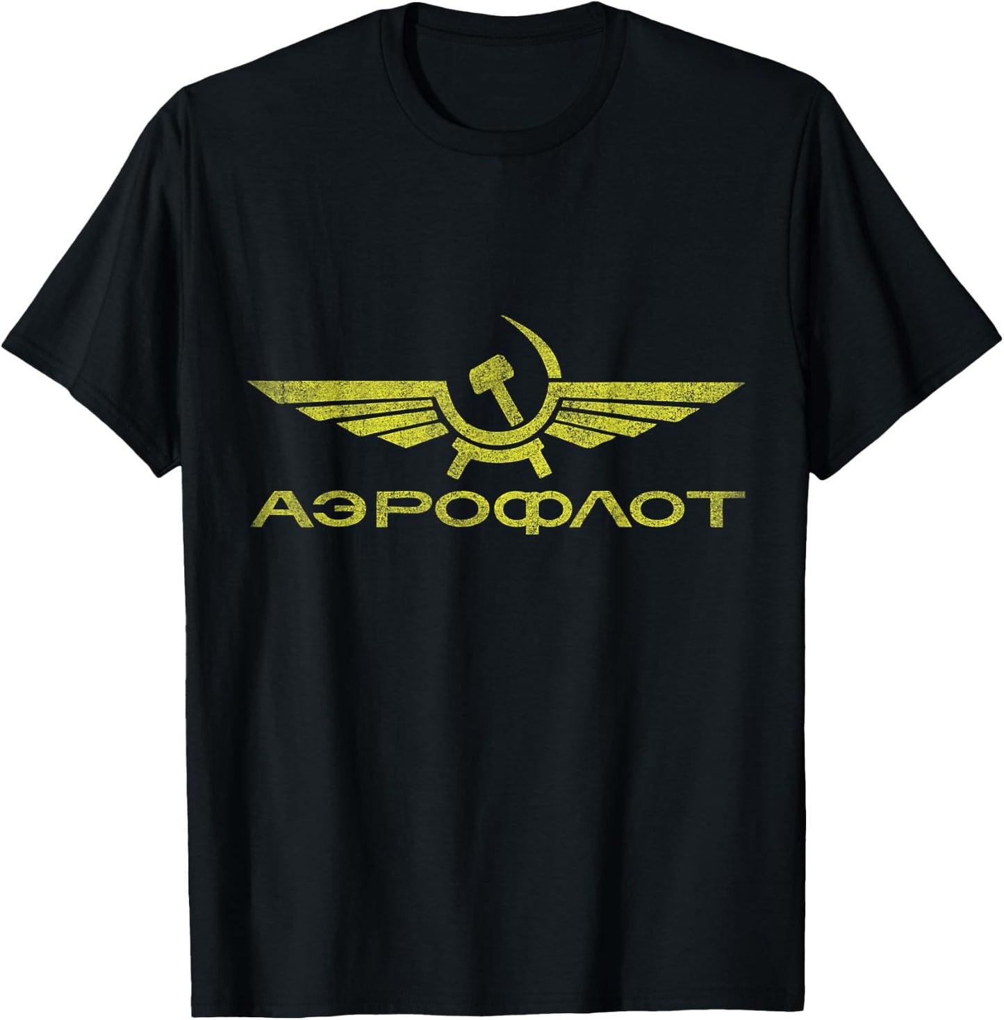 Vintage Aeroflot T-Shirt - T-Shirt | Black
