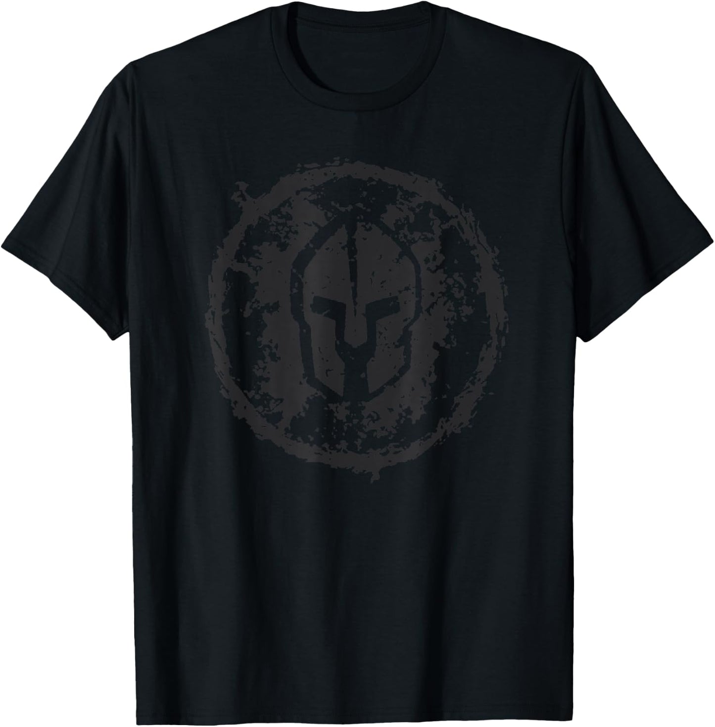 Spartan Helmet t shirt; Warrior t shirt; Greek t shirt T-Shirt - T-Shirt | Black
