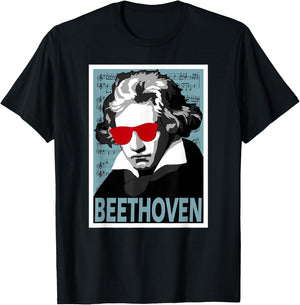 Ludwig Van Beethoven Poster Style Graphic T-Shirt - T-Shirt | Black