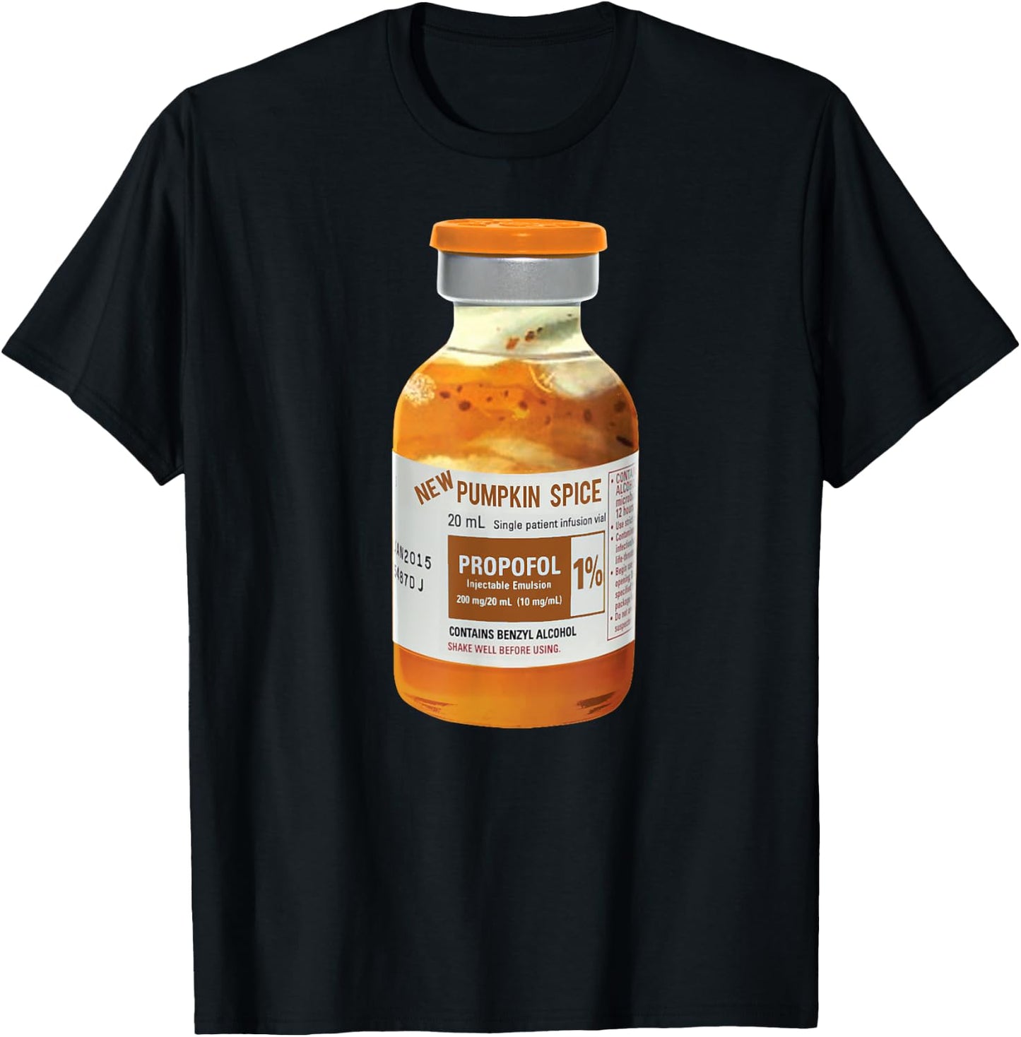 Pumpkin Spice Propofol Nurses design T-Shirt - T-Shirt | Black