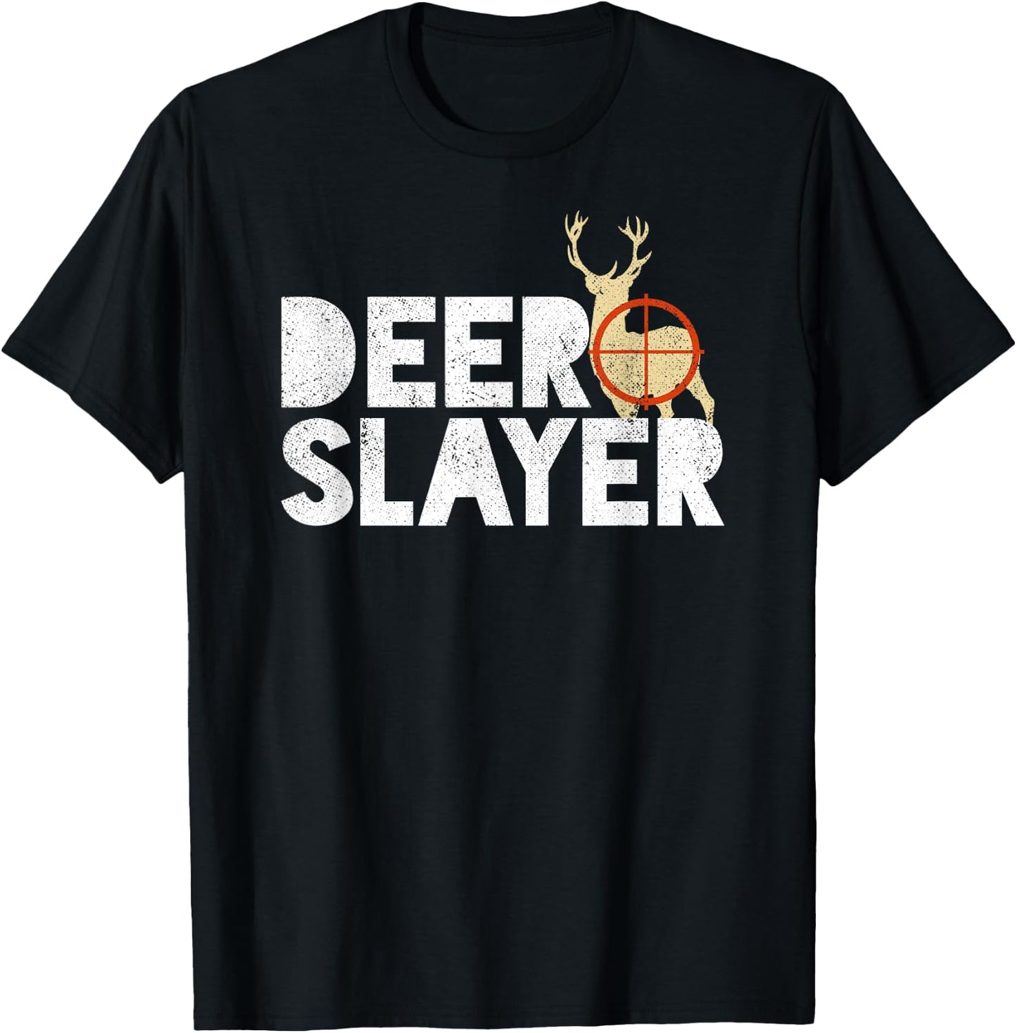 Deer Slayer Funny Deer Hunting Shirt T-Shirt - T-Shirt | Black