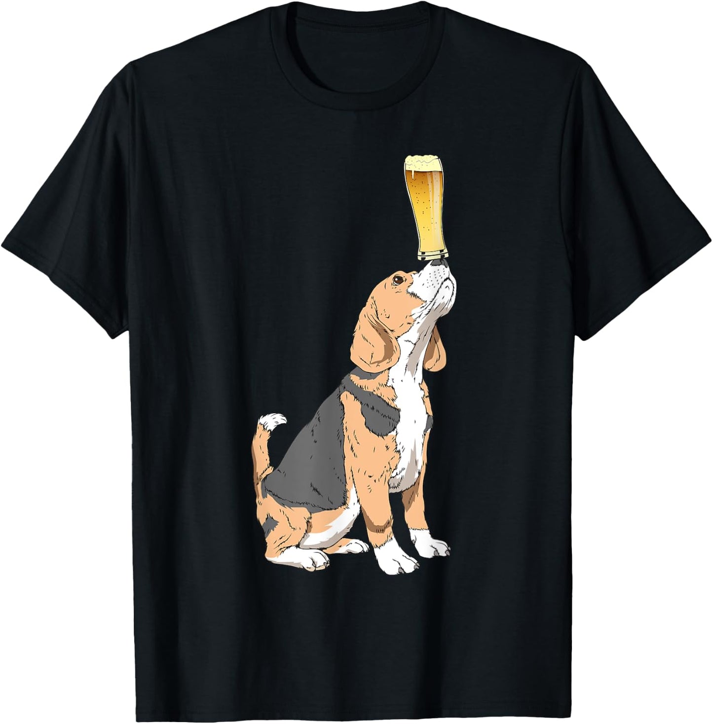Beagle Beer Lovers Shirt Craft Beer T Shirt T-Shirt - T-Shirt | Black