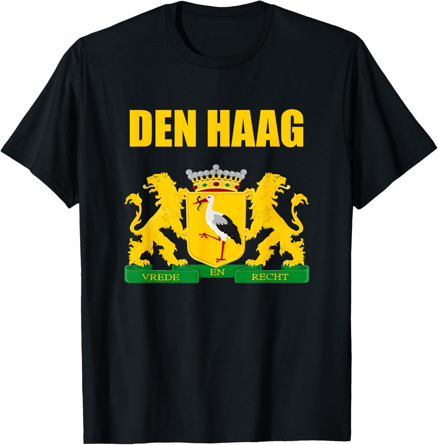 The Hague Netherlands Souvenir City Of Den Haag Nederland T-Shirt - T-Shirt | Black