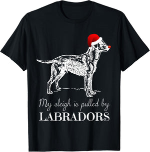 Labrador Retriever Christmas Shirt - Lab Dog X-Mas Men Women Kids T-Shirt - T-Shirt | Black