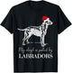 Labrador Retriever Christmas Shirt - Lab Dog X-Mas Men Women Kids T-Shirt - T-Shirt | Black