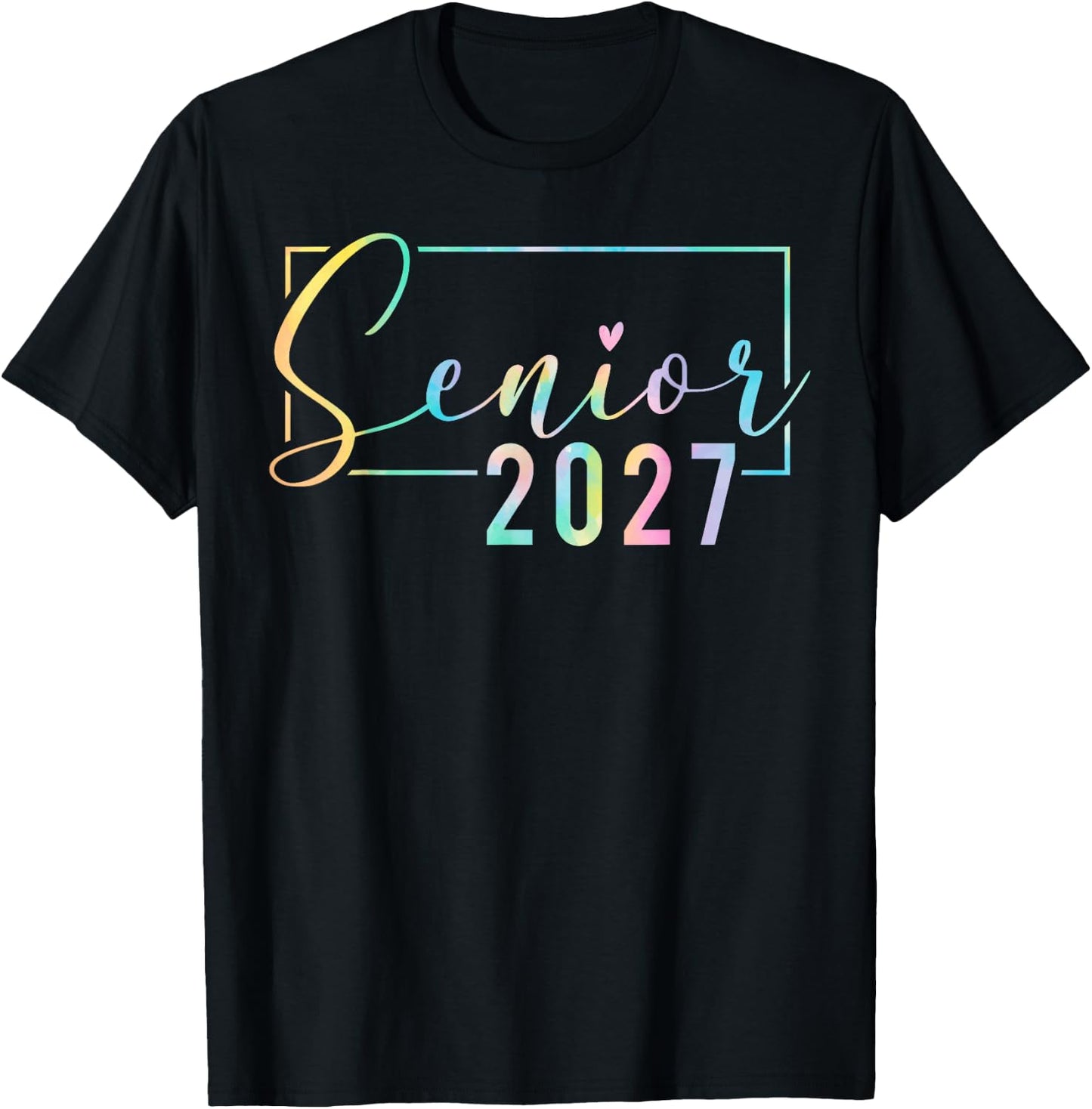 Senior 2027 Vintage High School Graduation Class of 2027 T-Shirt - T-Shirt | Black