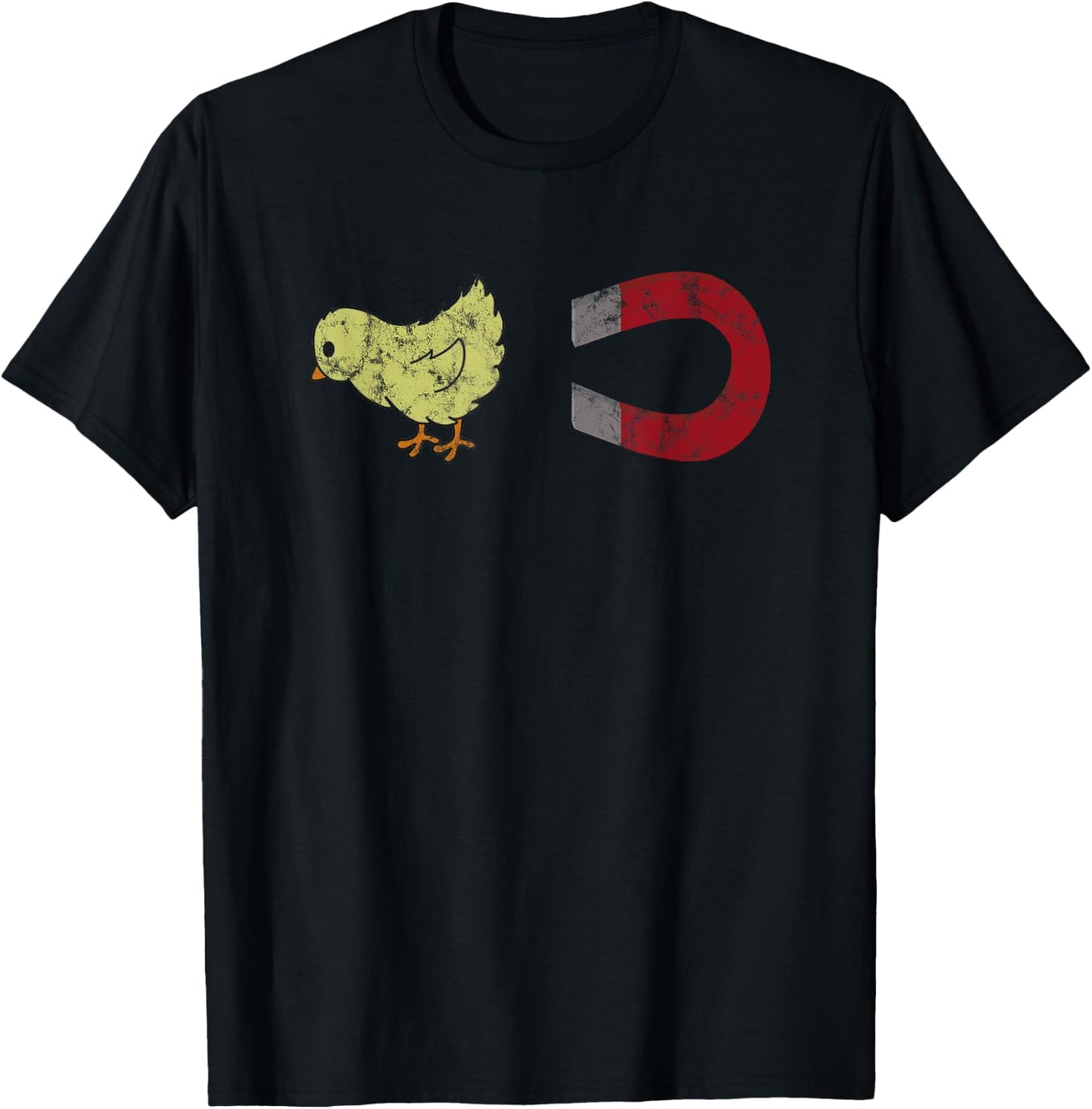 Baby Chick & Magnet T-Shirt - T-Shirt | Black