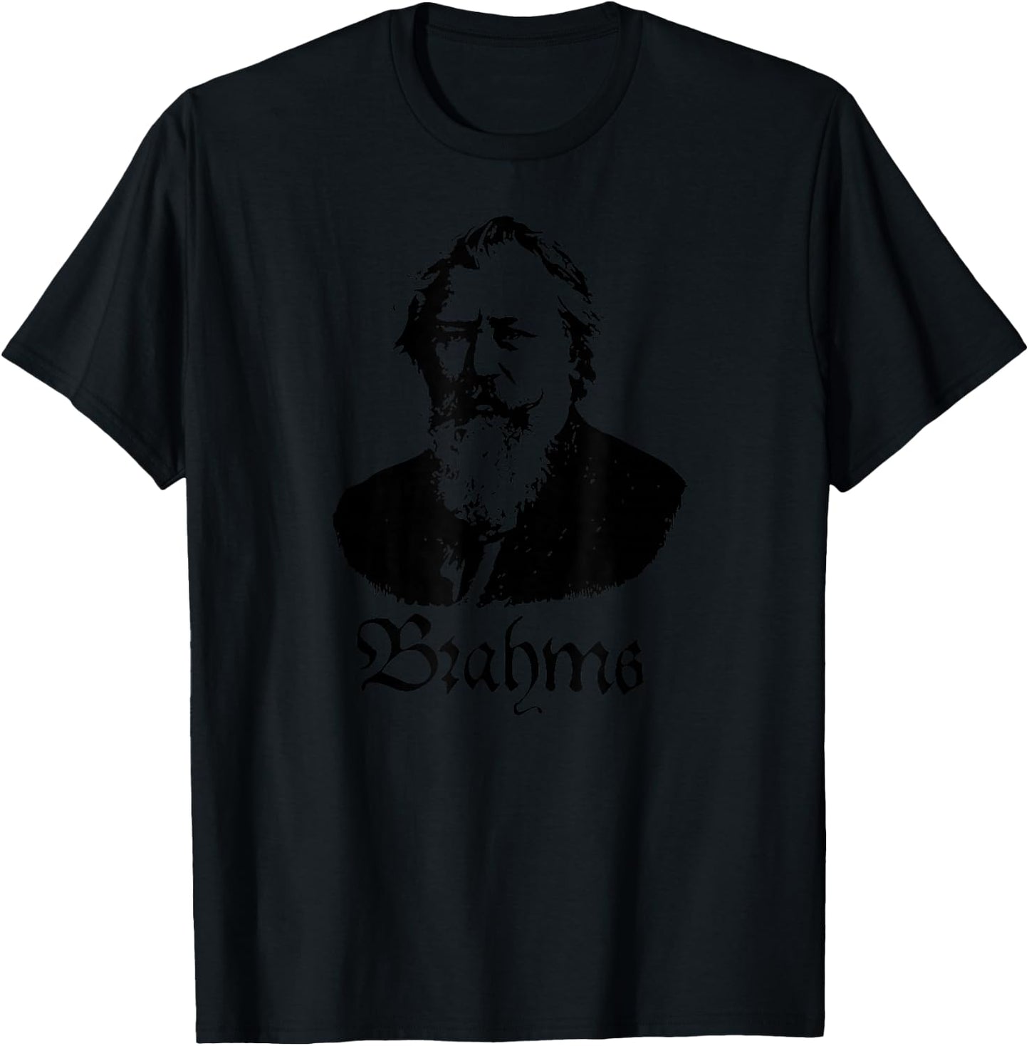 Brahms T Shirt - Johannes Brahms - Classical Music T-Shirt - T-Shirt | Black