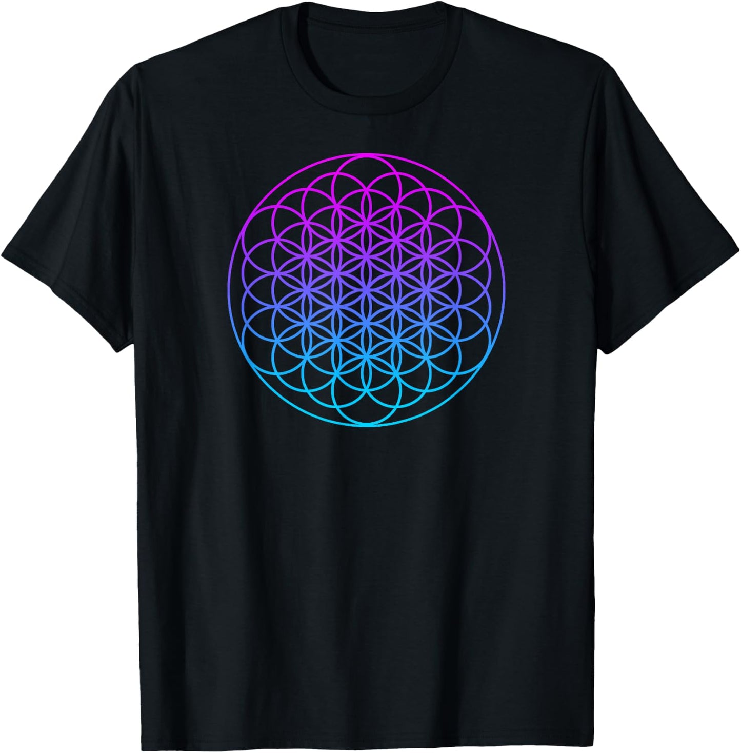 Sacred Geometry Shirt - Flower of Life T-Shirt - T-Shirt | Black