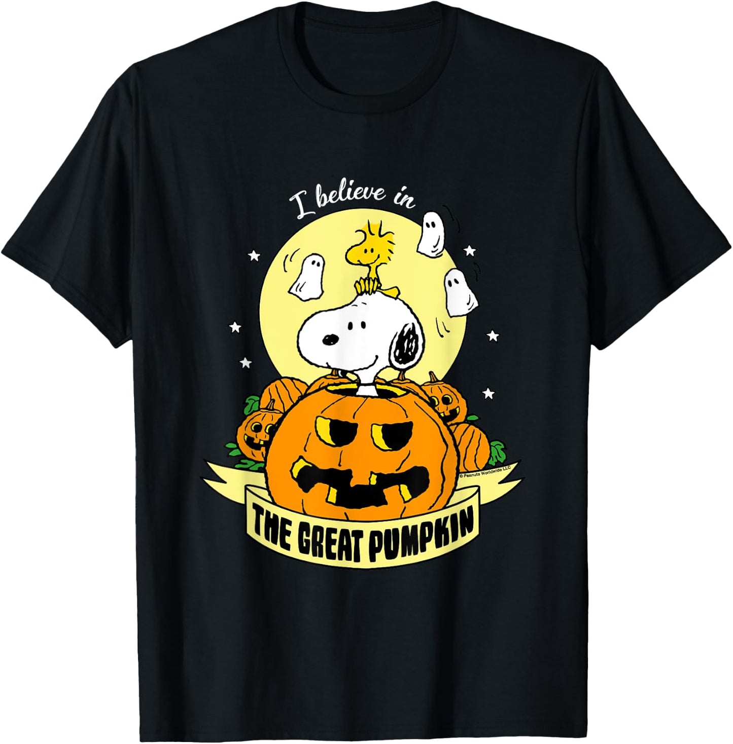 Peanuts Halloween The Great Pumpkin T-Shirt - T-Shirt | Black