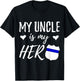My Uncle is my Hero Police Officer Uncle Gift T-Shirt - T-Shirt | Black