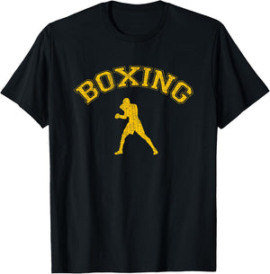 Classic College-style Boxing T-Shirt - T-Shirt | Black