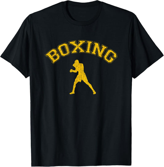 Classic College-style Boxing T-Shirt - T-Shirt | Black