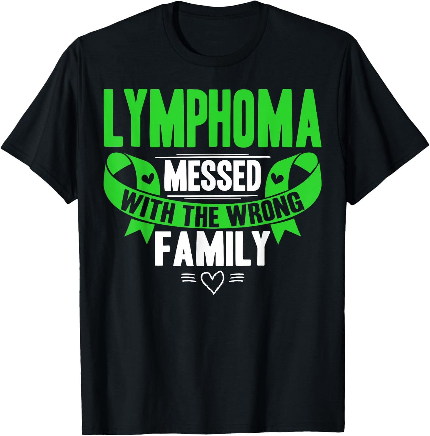 Lime Green Awareness Ribbon Blood Cancer T-Shirt - T-Shirt | Black