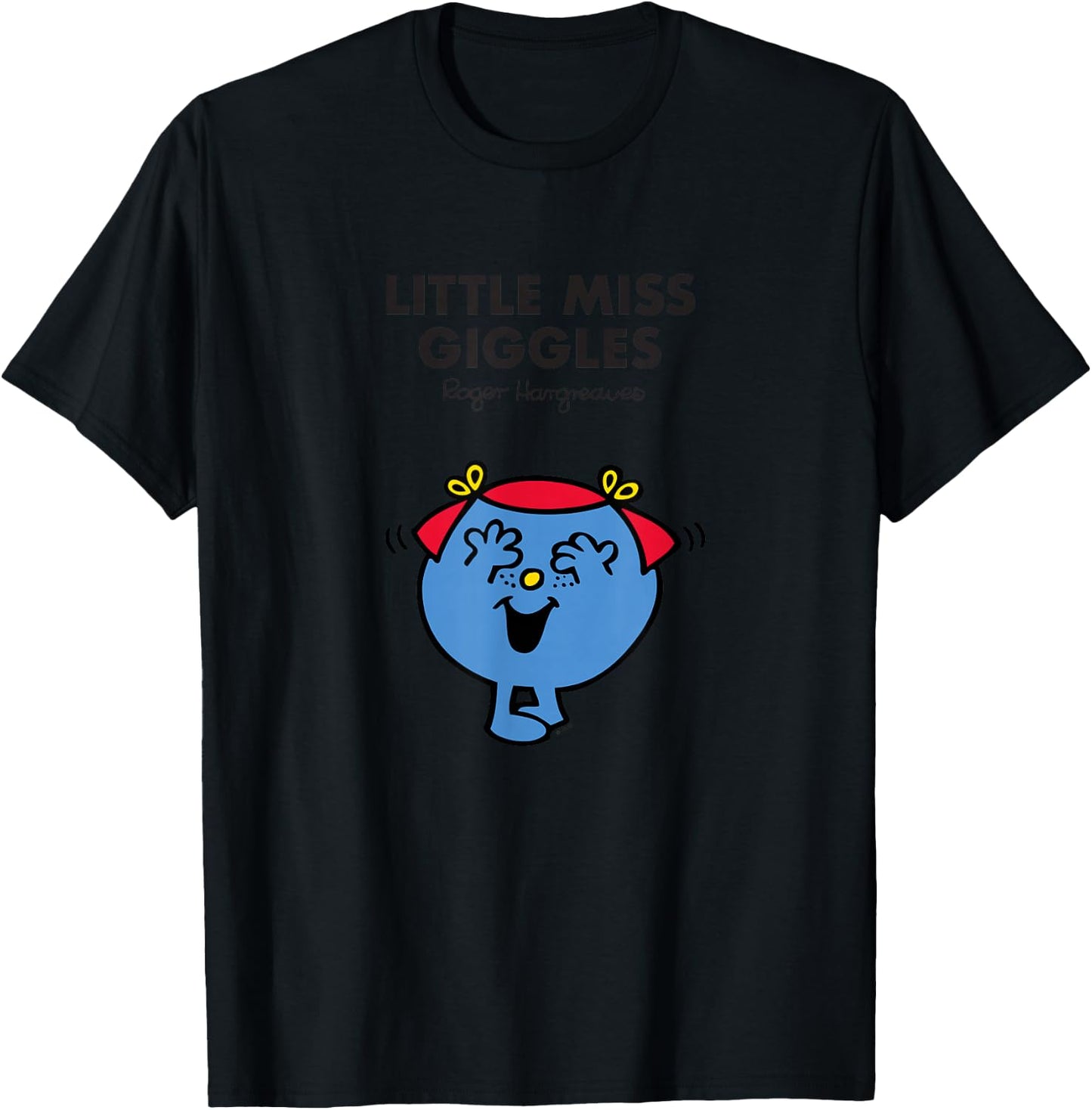 Mr. Men Little Miss Giggles T-Shirt - T-Shirt | Black