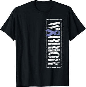 Esophageal Cancer Warrior - Military-Style Awareness Ribbon T-Shirt - T-Shirt | Black