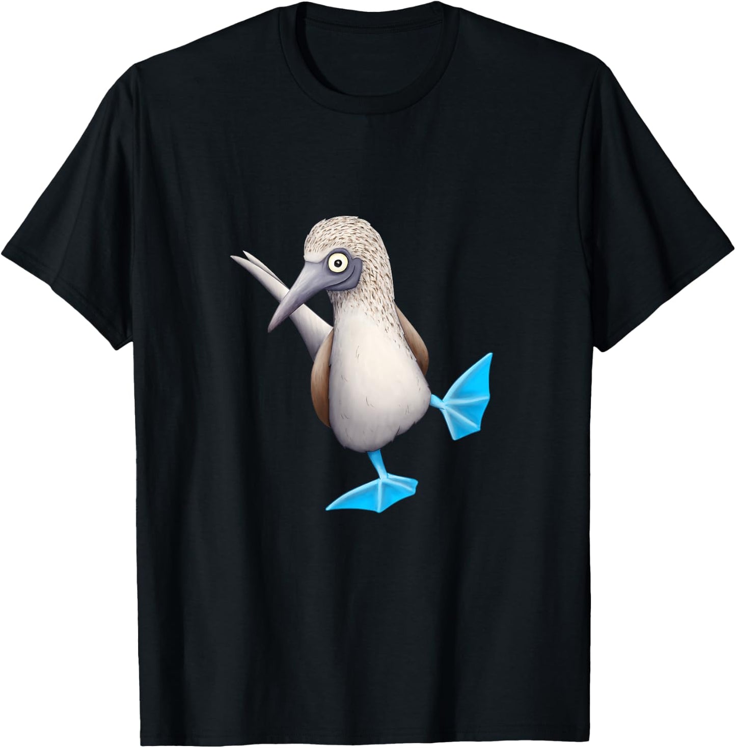 Fancy Dancing Sea Bird Funky Blue Foot Booby T-Shirt - T-Shirt | Black