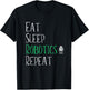 Eat Sleep Robotics Repeat - Robot Maker Lover Shirt T-Shirt - T-Shirt | Black