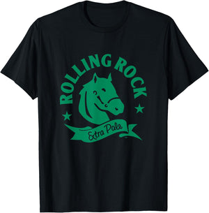 Rolling Rock Extra Pale Horsehead T-Shirt - T-Shirt | Black