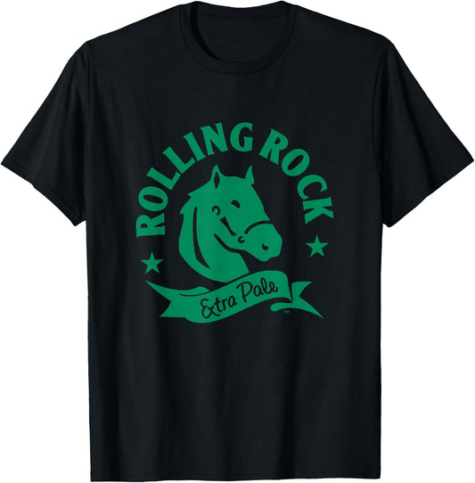 Rolling Rock Extra Pale Horsehead T-Shirt - T-Shirt | Black