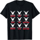 Christmas X-Mas Reindeers Hunting Hunter T-Shirt - T-Shirt | Black
