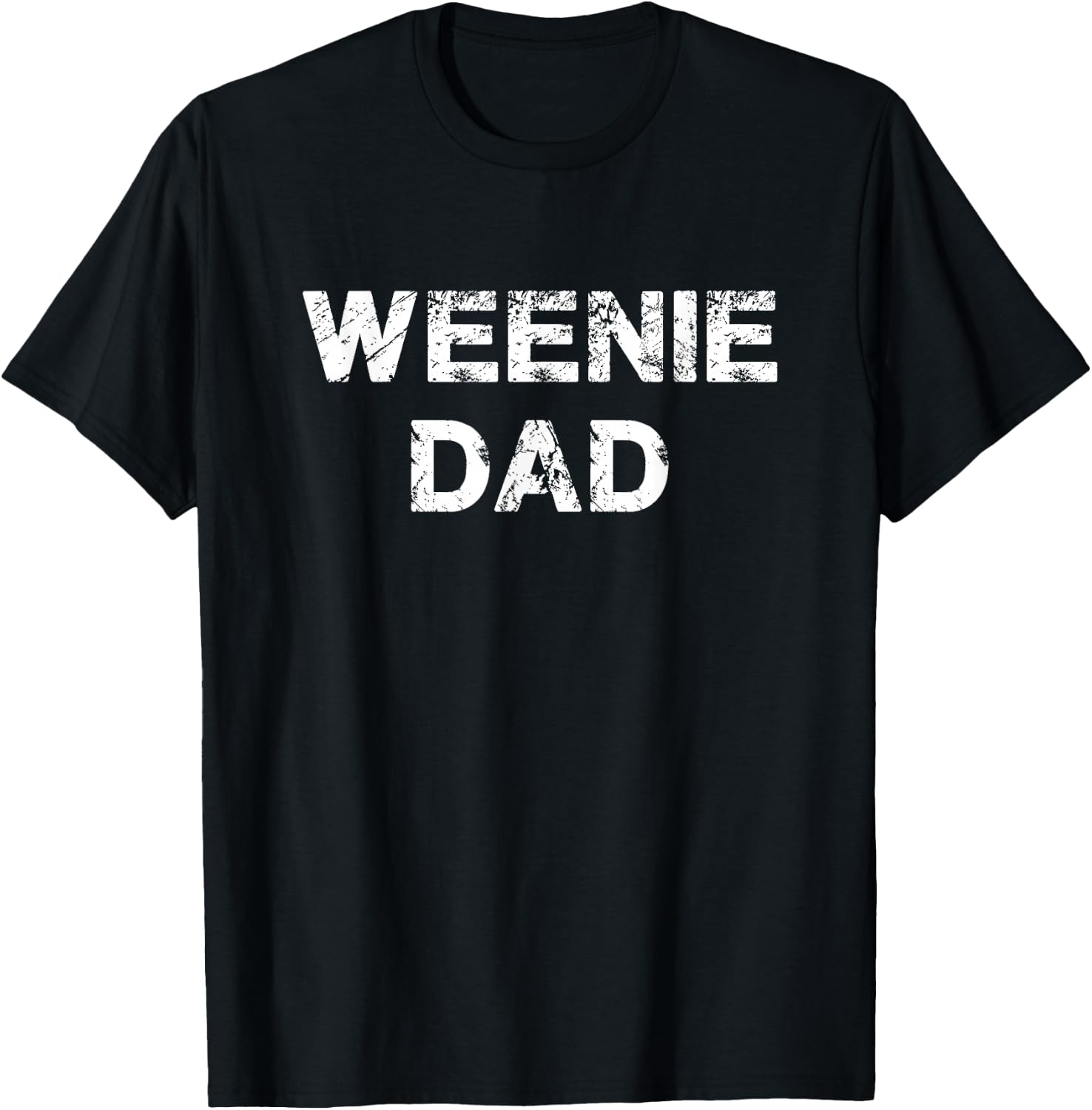 Weenie Dad Dachshund Dad Gift T-Shirt - T-Shirt | Black