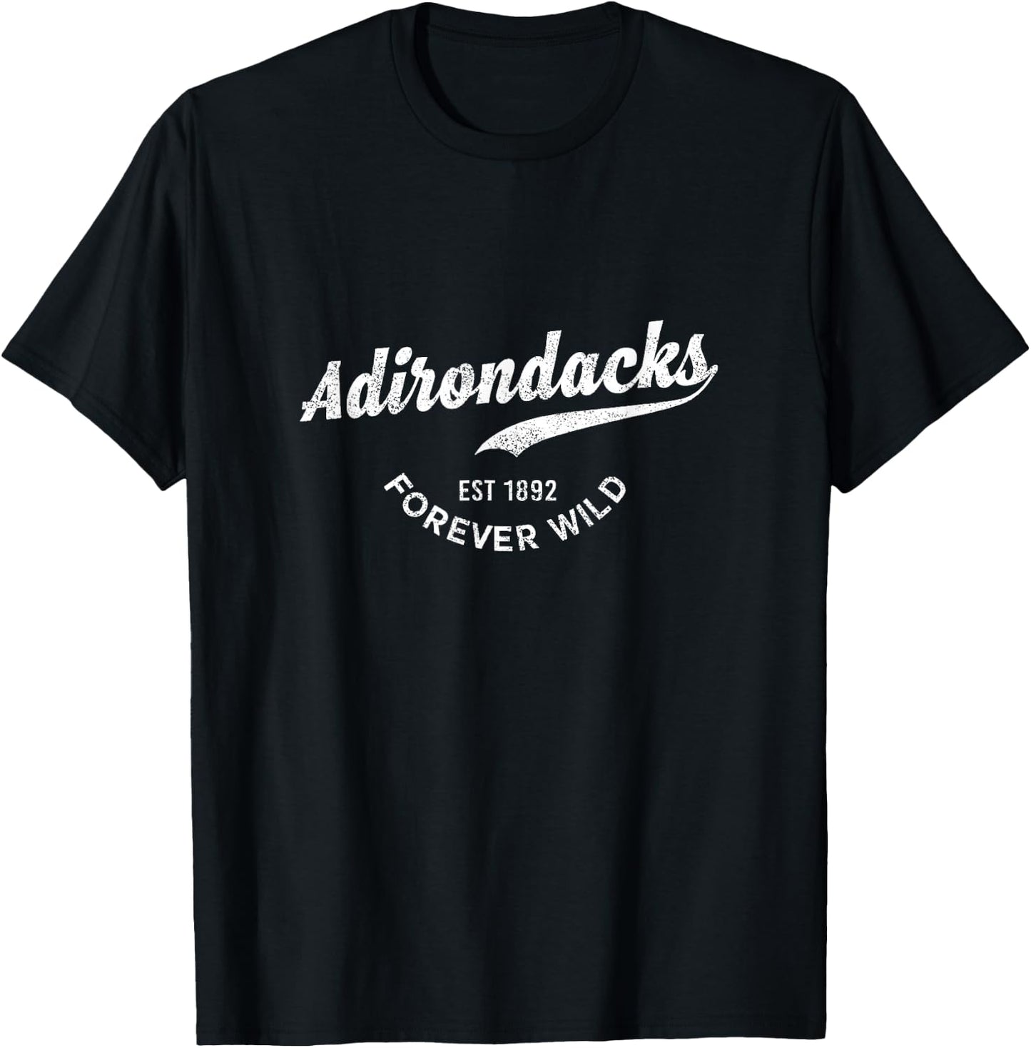 Adirondack Mountains New York State Wild High Peaks T-Shirt - T-Shirt | Black