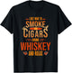 Cigar Shirts Cigar Smoker Whiskey Fathers Day T-Shirt - T-Shirt | Black