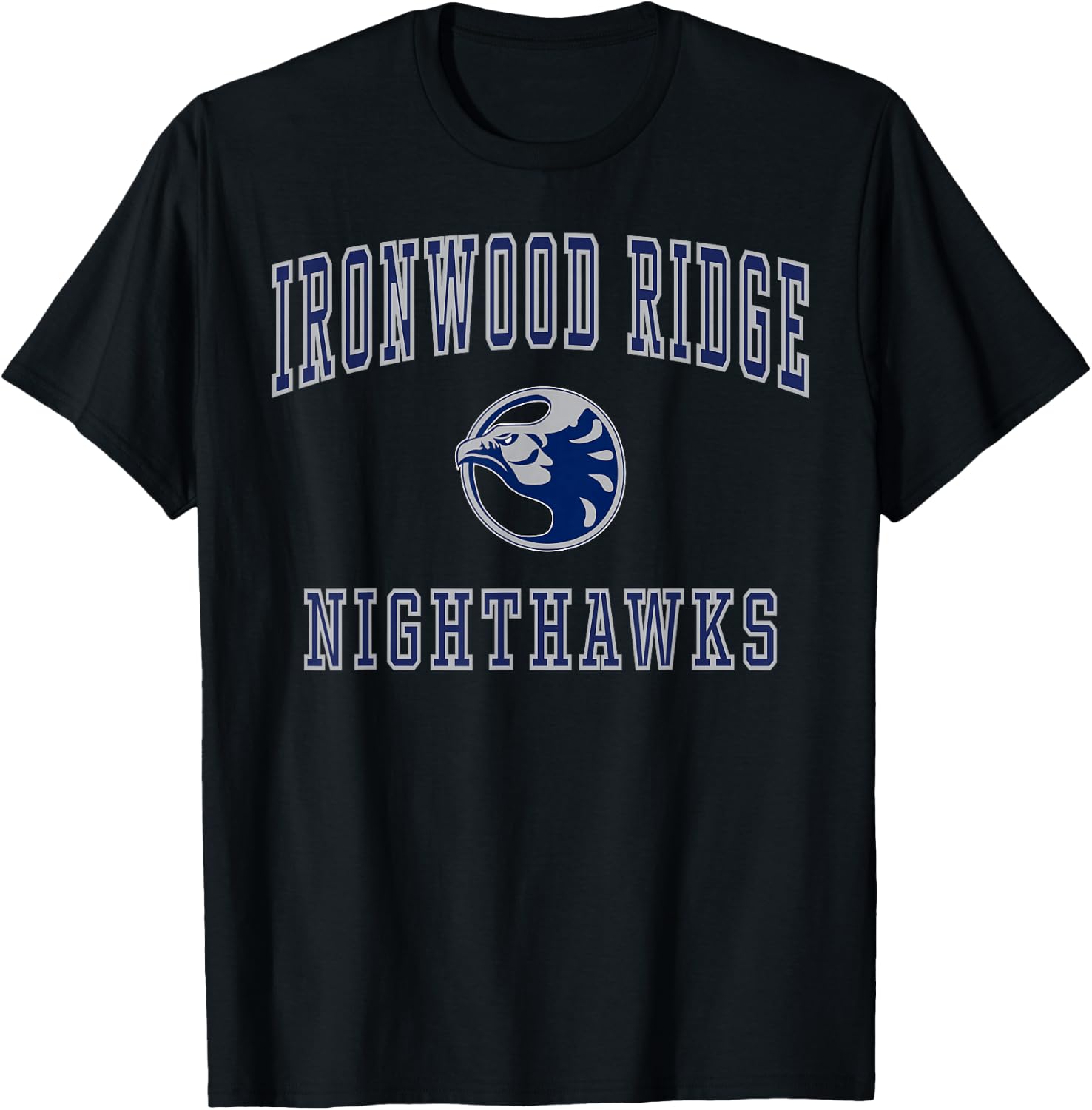 Ironwood Ridge High School Nighthawks C1 T-Shirt - T-Shirt | Black