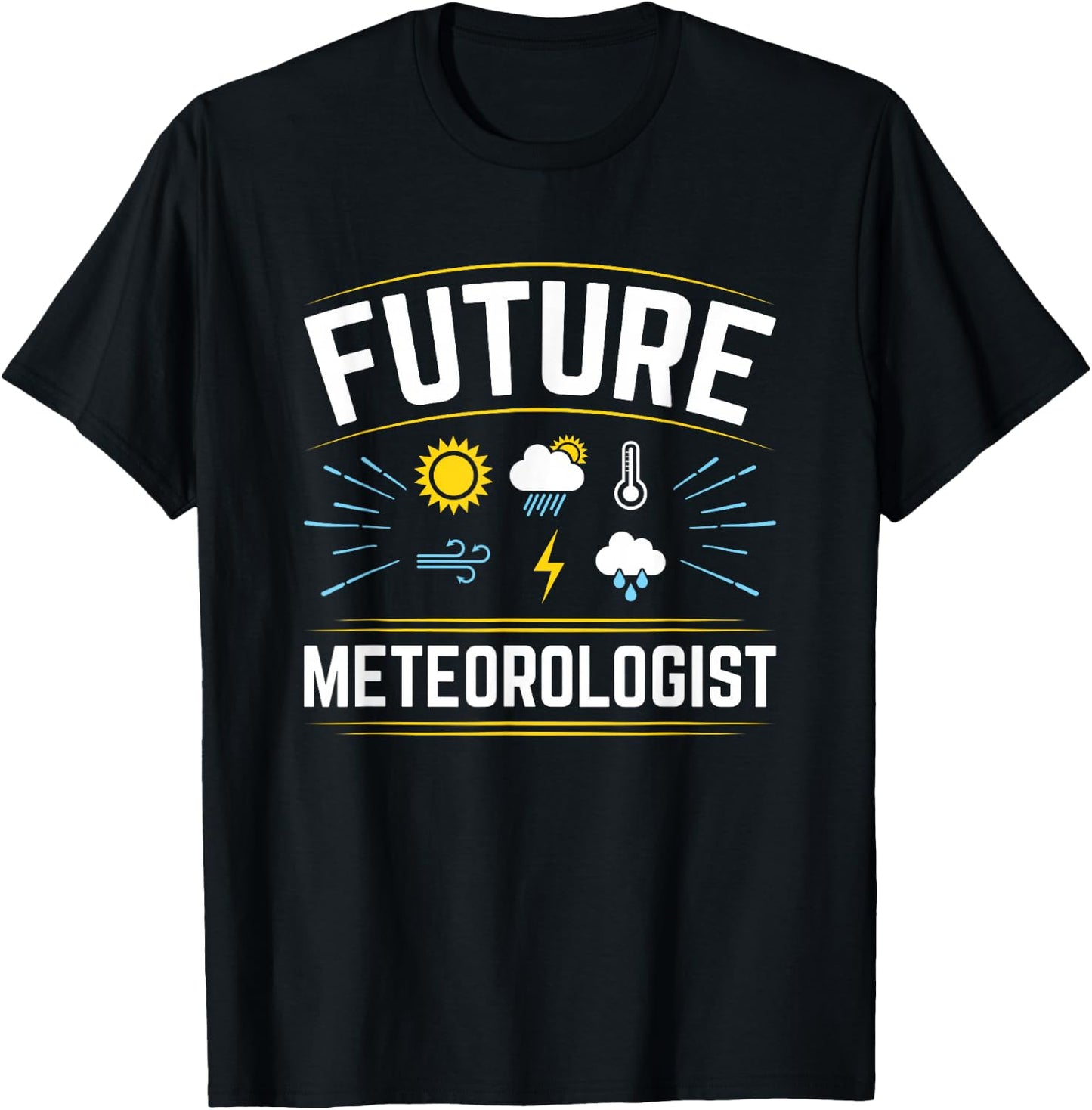 Future Meteorologist Weather Forecast Meteorology Kids T-Shirt - T-Shirt | Black