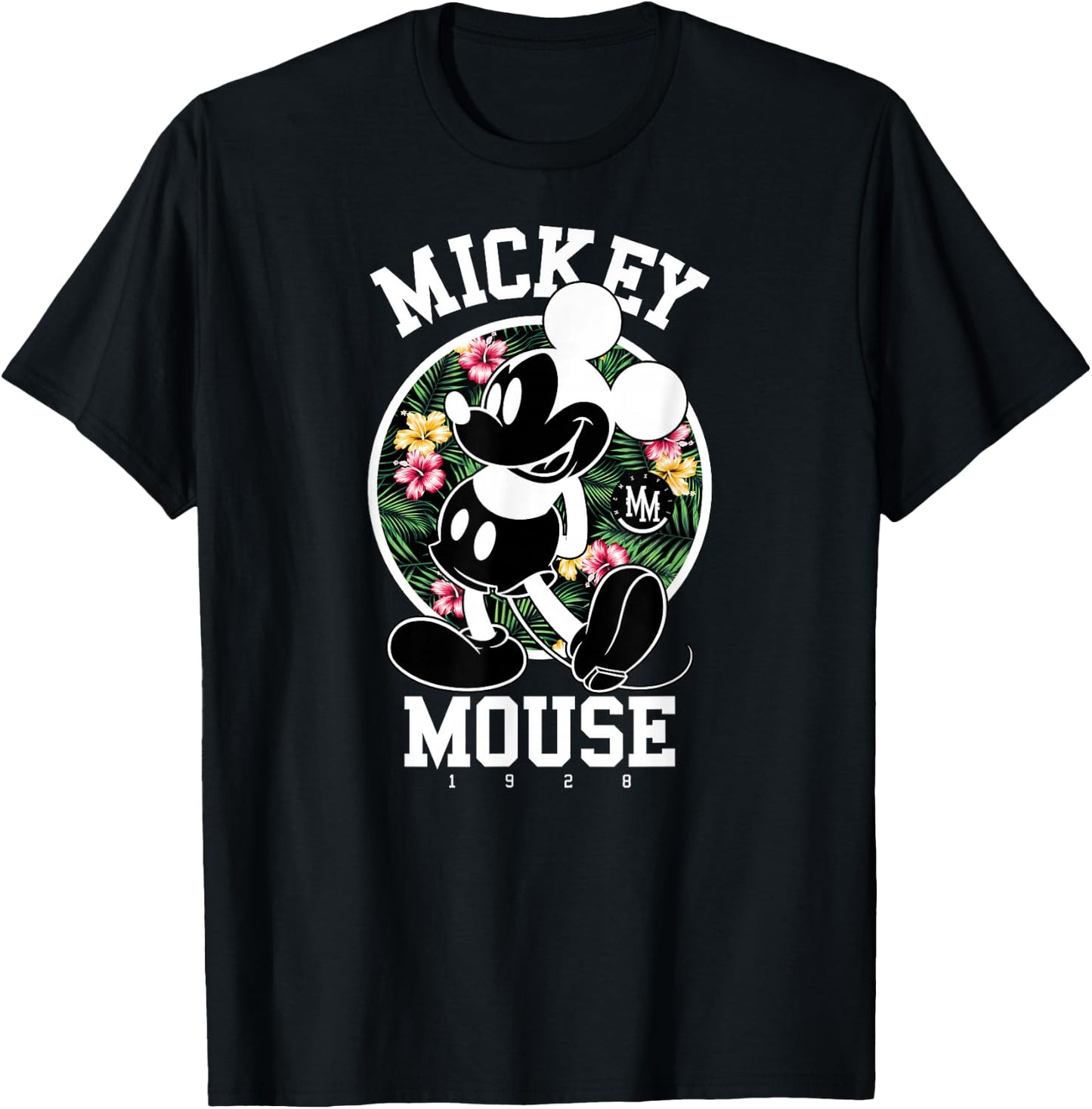 Disney - Mickey Mouse Tropical T-Shirt - T-Shirt | Black