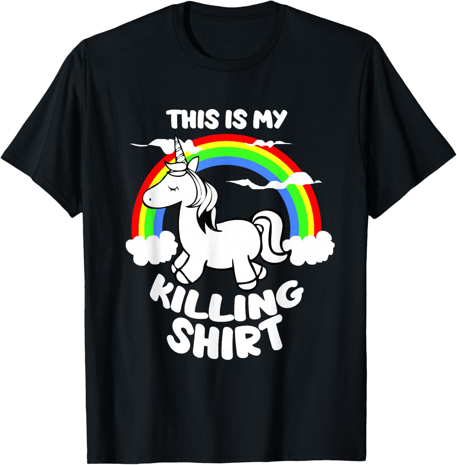 This Is My Killing Unicorn T-Shirt - T-Shirt | Black