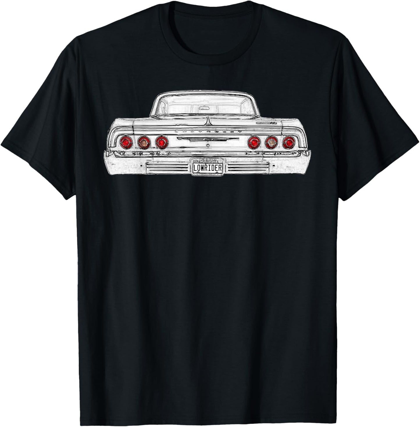 Lowrider 64 Impala Rear Dark Shirt T-Shirt - T-Shirt | Black