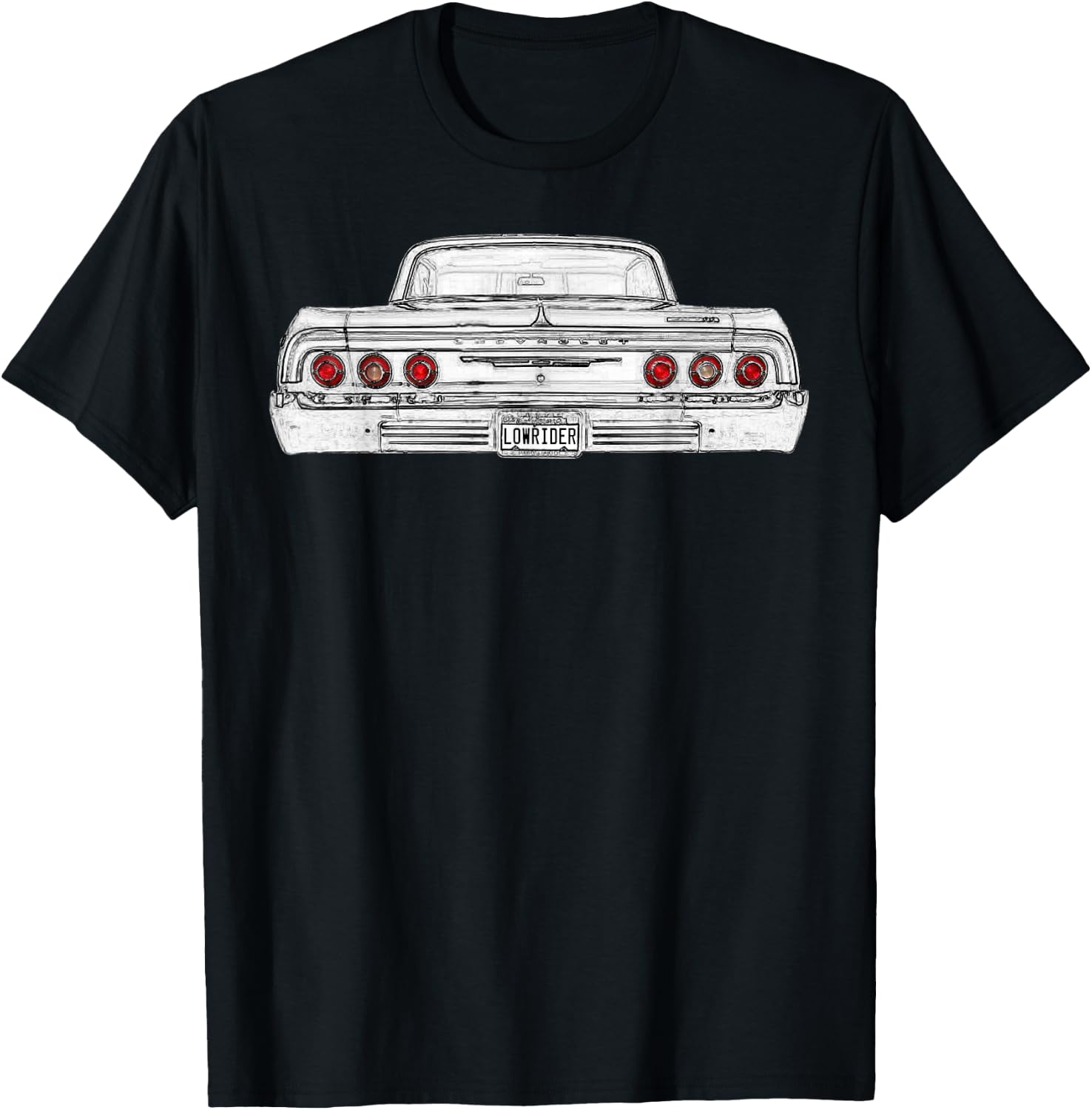 Lowrider 64 Impala Rear Dark Shirt T-Shirt - T-Shirt | Black