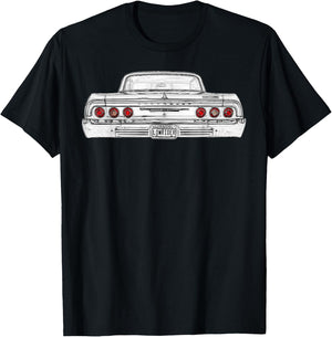 Lowrider 64 Impala Rear Dark Shirt T-Shirt - T-Shirt | Black