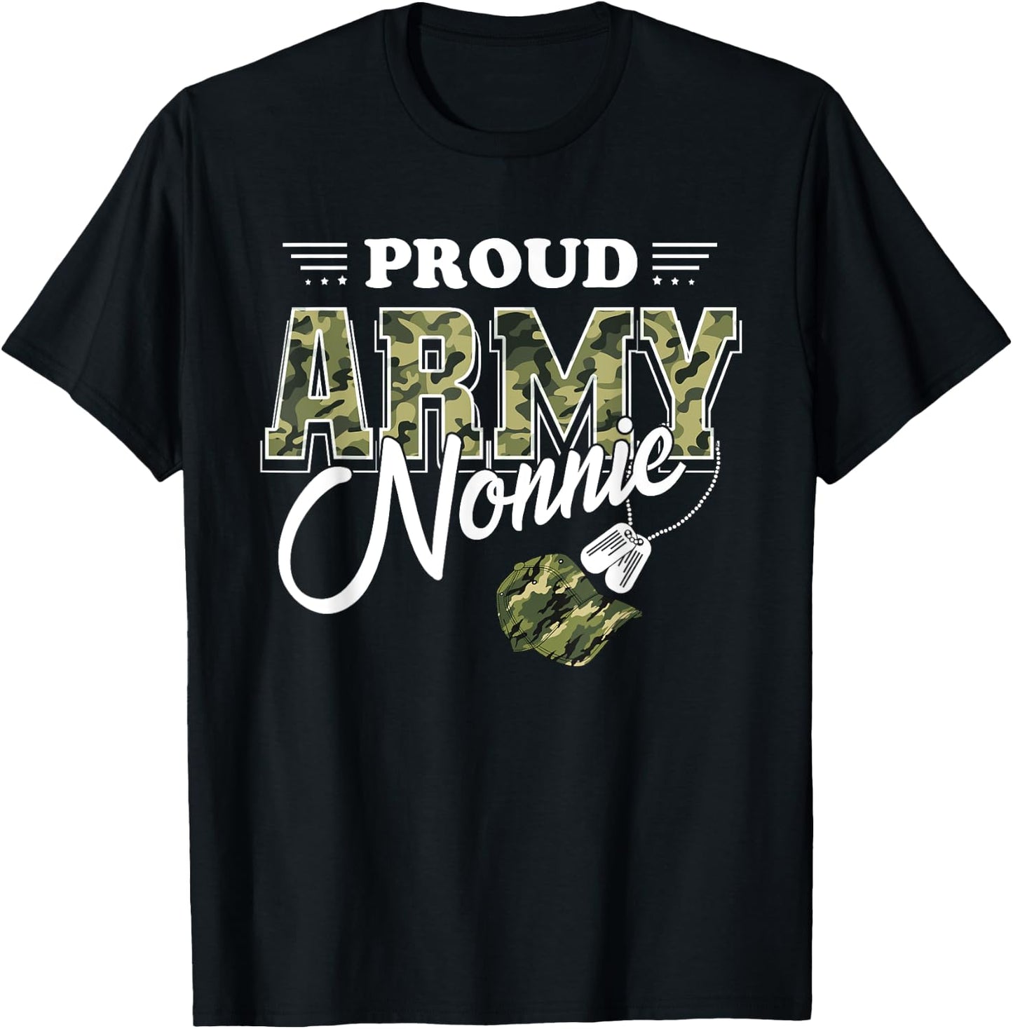 Proud Army Nonnie T-Shirt - T-Shirt | Black