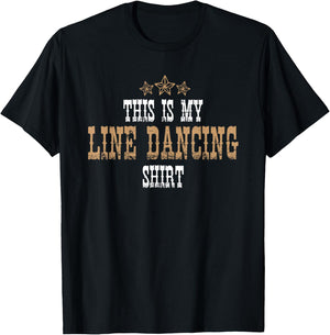 Funny Line Dance This is My Line Dancing Outfit T-Shirt - T-Shirt | Black