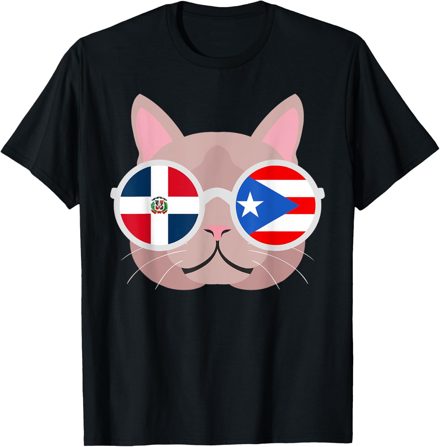 Dominirican Dominican Republic Puerto Rican Flag Pride T-Shirt - T-Shirt | Black