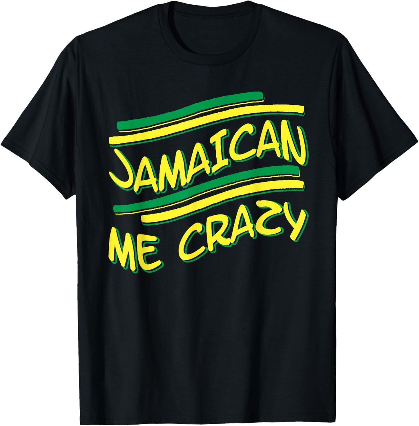 Jamaican me crazy - Jamaica Flag Shirt T-Shirt - T-Shirt | Black