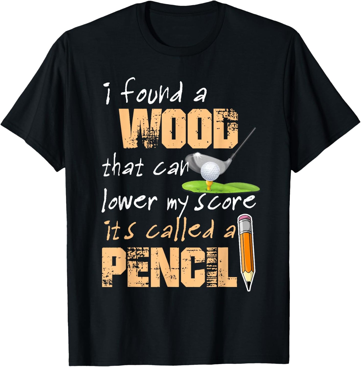 Funny Golf Score T-Shirt - T-Shirt | Black