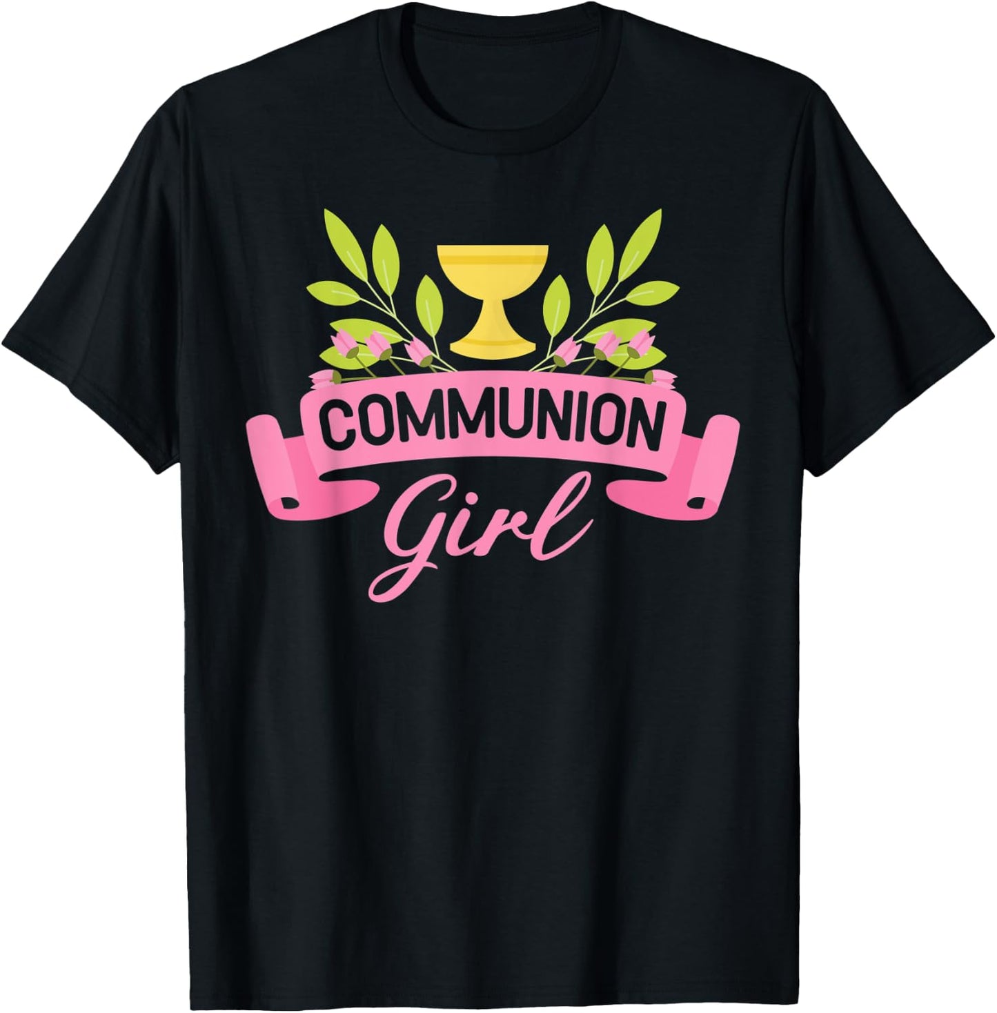 Communion Girl First 1st Holy Communion T-Shirt - T-Shirt | Black
